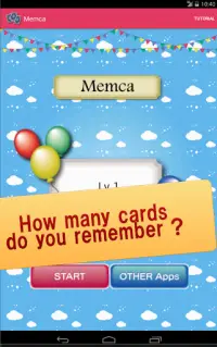 Memca - cards memory game Screen Shot 4
