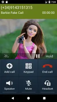 Barbie Fake Call Screen Shot 3