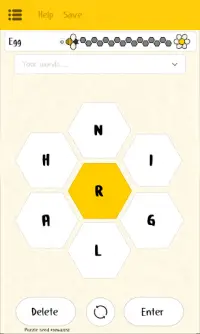 Spelling Bee Puzzle Screen Shot 1