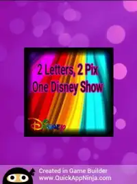2 Letters, 2 Pix Equals 1 Disney Show Screen Shot 8