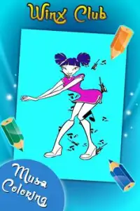 Fairy Winx Coloring Game Screen Shot 0