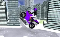 motocykl jazdy miasta 3D Screen Shot 3