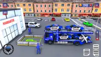 Police Car Transport Car Games Screen Shot 2