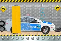 Polizeiwagen - Wasch Spiele Screen Shot 3