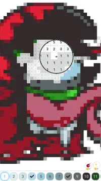 Impostor Pixel Art Coloring Screen Shot 2