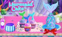 Sereia Princesa bolo de aniversário: Sweet Bakery Screen Shot 0