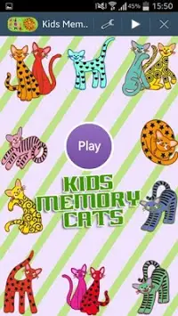 Cats Memory Game Screen Shot 1