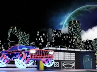 Berkecepatan Tinggi Neon Mobil Game Simulator Screen Shot 4