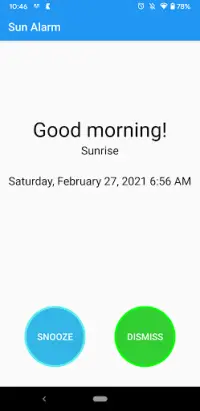 Sun Alarm Screen Shot 3