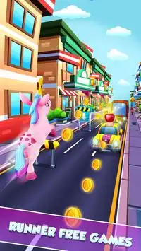 Unicorn Run: Subway Runner Rush Permainan Screen Shot 3