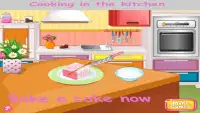 Cooking in kitchen - Bake Cake Cooking Games Screen Shot 0