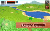 Crafting Game Cube Island 3D Screen Shot 1