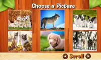 Dog Jigsaw Puzzles Brain Games for Kids Free Screen Shot 1