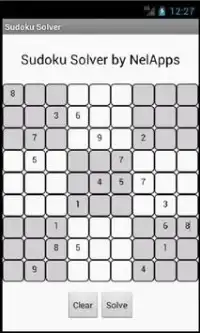 Sudoku Solver Screen Shot 1