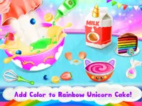 Unicorn Cake Maker: Bakery Kitchen Games Screen Shot 4