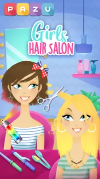 Girls Hair Salon - Hairstyle makeover kids games Screen Shot 0