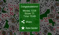 Spider Solitaire Screen Shot 2