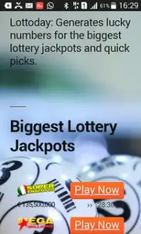 Lucky Numbers Generator: Biggest Lottery Jackpots Screen Shot 3
