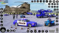 Police Car Transporter Truck Screen Shot 2