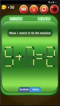 Puzzle-Matchstick Game New app Screen Shot 0