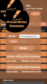 Virtual Writer Simulator Screen Shot 1