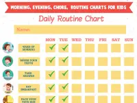Kids Routine Daily Activities - Day & Night Chores Screen Shot 9