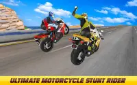 Bike Attack Racing game : Motorcycle Stunt Rider Screen Shot 1