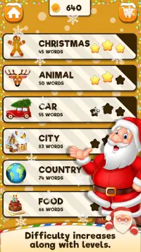Holiday Word Puzzle : Search Hidden Words Screen Shot 3