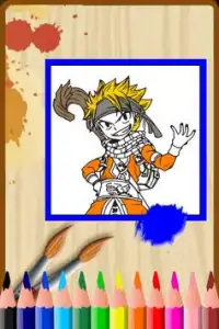 Coloring Ninja Anime Naruto Screen Shot 1