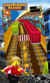 Lego Subway Runner Surfers Screen Shot 1