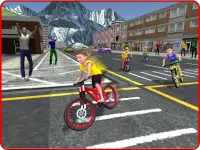 Kids Bicycle Rider Street Race Screen Shot 7