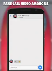 Fake Call Video Among US - Call Video and Chat Screen Shot 3