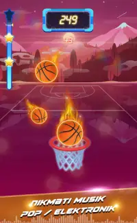 Beat Dunk - Bola Basket Gratis dengan Musik Pop Screen Shot 3