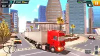 Lungsod Trak Pagmamaneho Simulator - City Truck Screen Shot 7