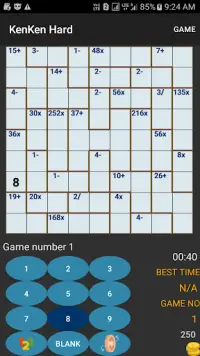 Killer Sudoku KenKen Futoshiki  Kakuro Crossword Screen Shot 5