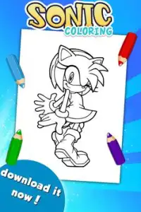 Sonic Hero Coloring Game Screen Shot 3