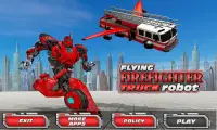 robot bombero volador transform camión bomberos Screen Shot 5