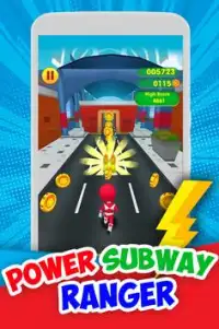 Power Ninja Steel Subway Runner 3D Screen Shot 3
