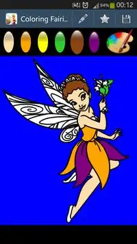 Fairies & Pixie coloring pages Screen Shot 2