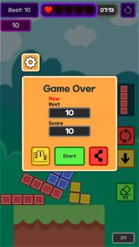 Offline Block Stacker : hard game Screen Shot 1