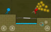 Red and Blue Stickman : Animation Parkour Screen Shot 21