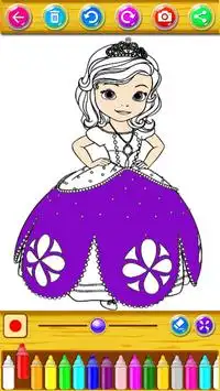 Aprende a colorear muñecas y princesas Screen Shot 8