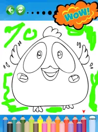 Birds Drawing and Coloring pages. Screen Shot 2