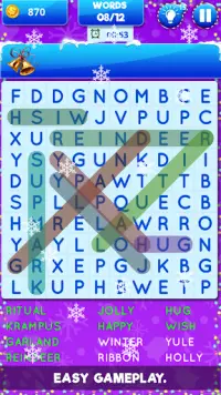 Christmas Word Finder : Word Puzzle Game Screen Shot 0