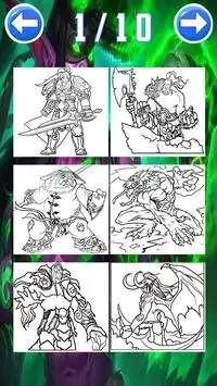 world of war wow coloring craft on azeroth by fans Screen Shot 3
