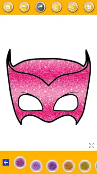 pj heroes masks coloring glitter Screen Shot 3