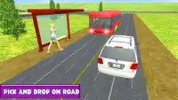 Jalan raya bus metro modern: simulator gila Screen Shot 2