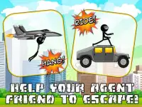 Agent Escape Stickman Run Screen Shot 1