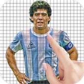 Diego Maradona Color by Number - Pixel Art Game