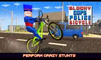 Blocky Cops Police Bicycle Screen Shot 0